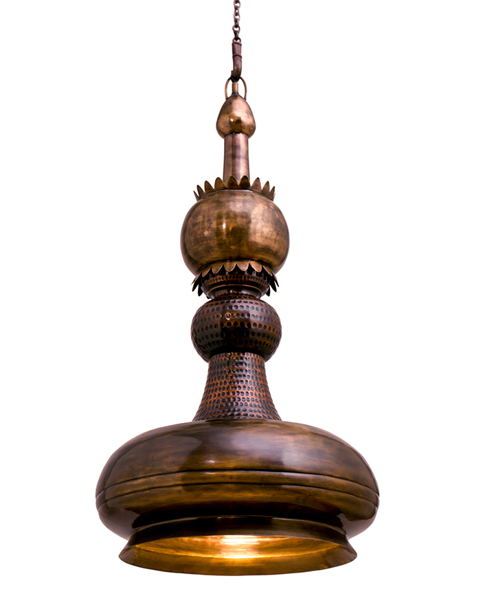 Copper Market Handi Pendant Lamp by Sahil & Sarthak for Kerala Sutra Collection